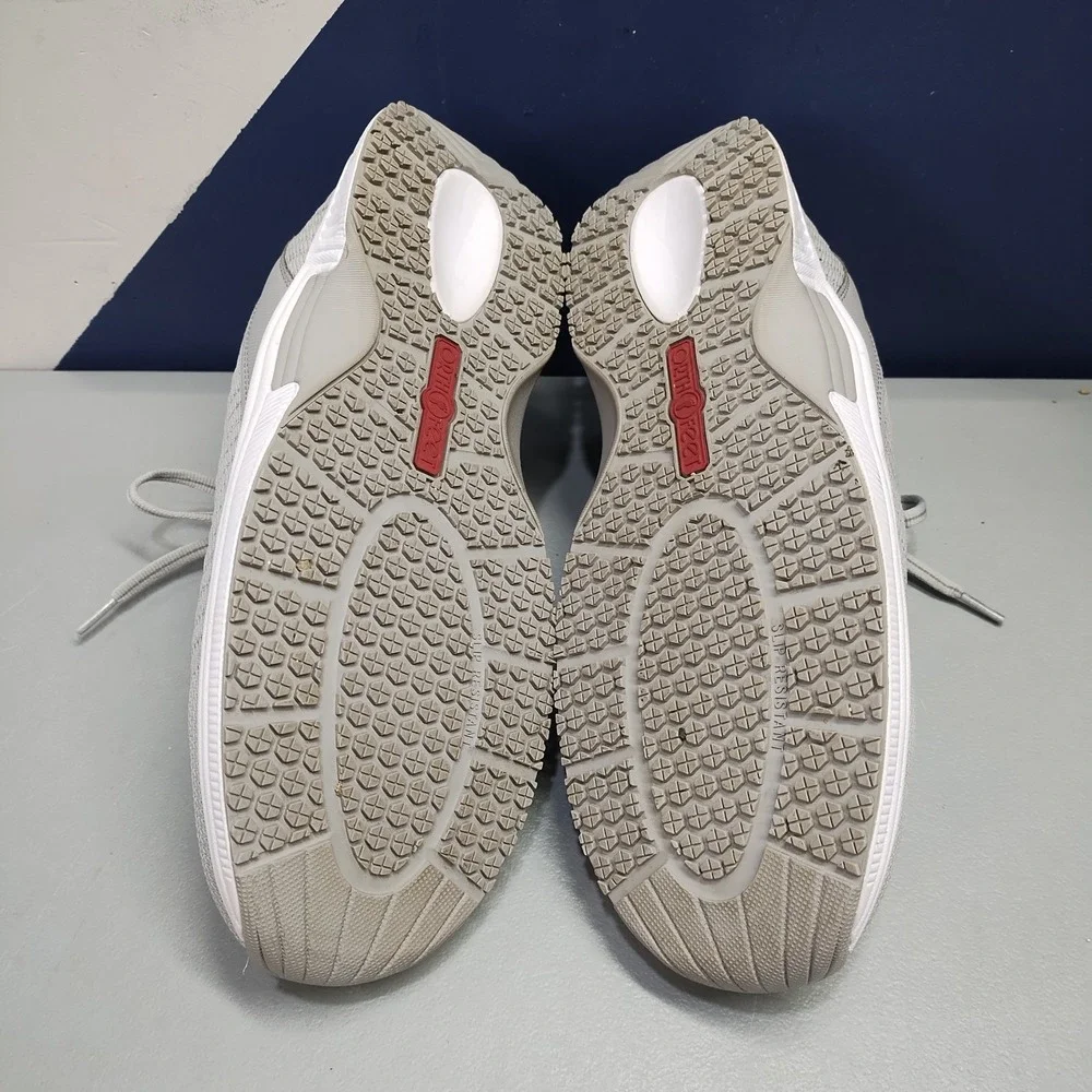 Orthofeet Kita Hands-Free Sneakers Womens 11 X-Wide 2E White Gray 80013 EUC